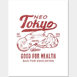 Neo Tokyo Kaneda Bike The Capsules Biker Gang Posters and Art